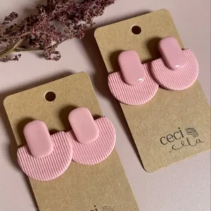 Boucle d'oreille argile polymère créatrice française Ceci-cela