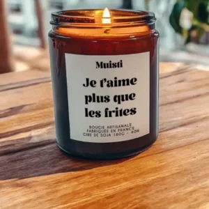 Bougie cire naturelle Muisiti bougie humour créateur Lillois