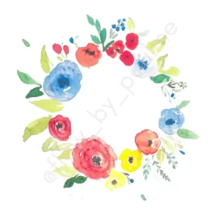 Carte aquarelle Flow by Pauline